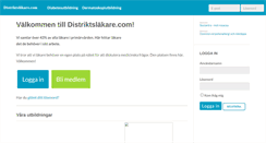 Desktop Screenshot of distriktslakare.com
