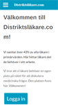 Mobile Screenshot of distriktslakare.com